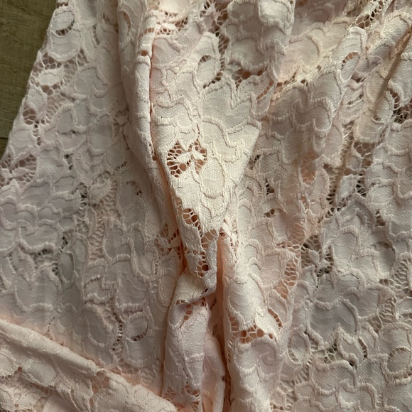Free People Olivia Lace Top in Light Pink size large - Picture 7 of 12